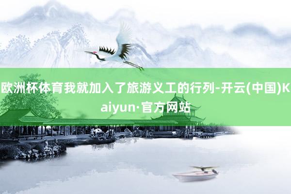 欧洲杯体育我就加入了旅游义工的行列-开云(中国)Kaiyun·官方网站