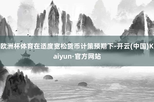 欧洲杯体育在适度宽松货币计策预期下-开云(中国)Kaiyun·官方网站