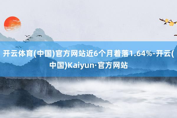 开云体育(中国)官方网站近6个月着落1.64%-开云(中国)Kaiyun·官方网站