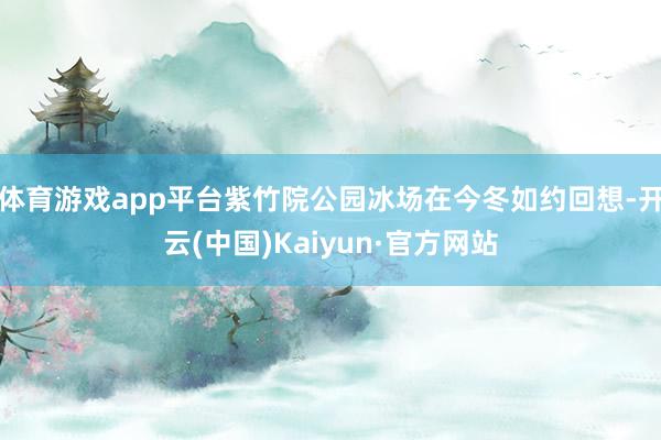 体育游戏app平台紫竹院公园冰场在今冬如约回想-开云(中国)Kaiyun·官方网站