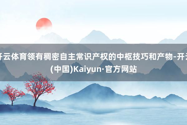 开云体育领有稠密自主常识产权的中枢技巧和产物-开云(中国)Kaiyun·官方网站