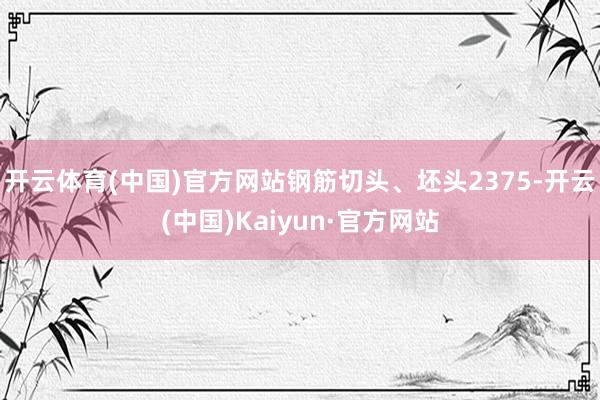 开云体育(中国)官方网站钢筋切头、坯头2375-开云(中国)Kaiyun·官方网站